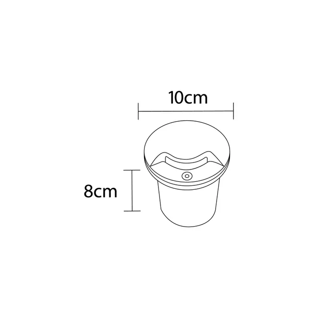 نمای 4 چراغ دفنی فرودگاهی 5 وات یک جهته رسام(RL105 DR-1)