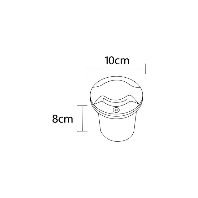 نمای 4 چراغ دفنی فرودگاهی 5 وات دو جهته رسام(RL105 DR-2)