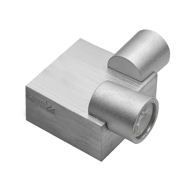 نمای 4 دکوراتیو مربع 90 درجه لنز تخت دو طرفه(RL203-2)