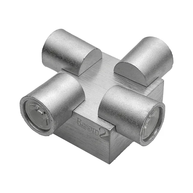 نمای 4 دکوراتیو مربع 90 درجه لنز تخت چهار طرفه (RL203-4)