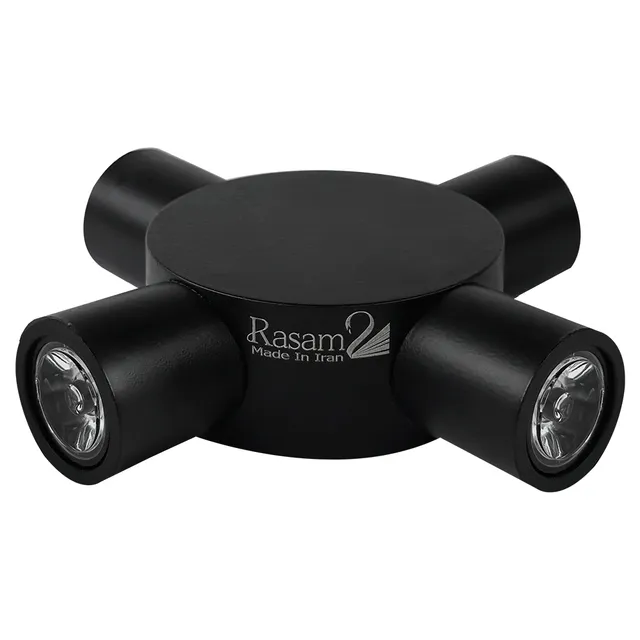 نمای 2 دکوراتیو گرد لوله بلند لنز تخت چهار طرفه (RL204-4)