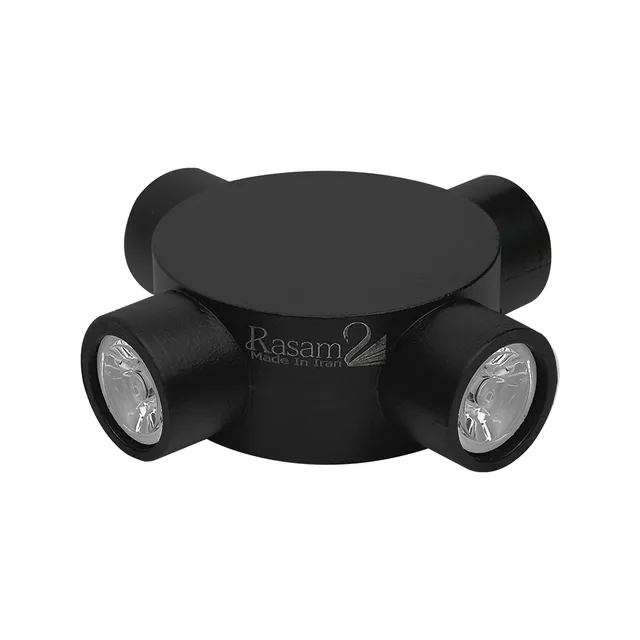 نمای 2 دکوراتیو گرد لوله کوتاه لنز تخت چهار طرفه (RL204-4)