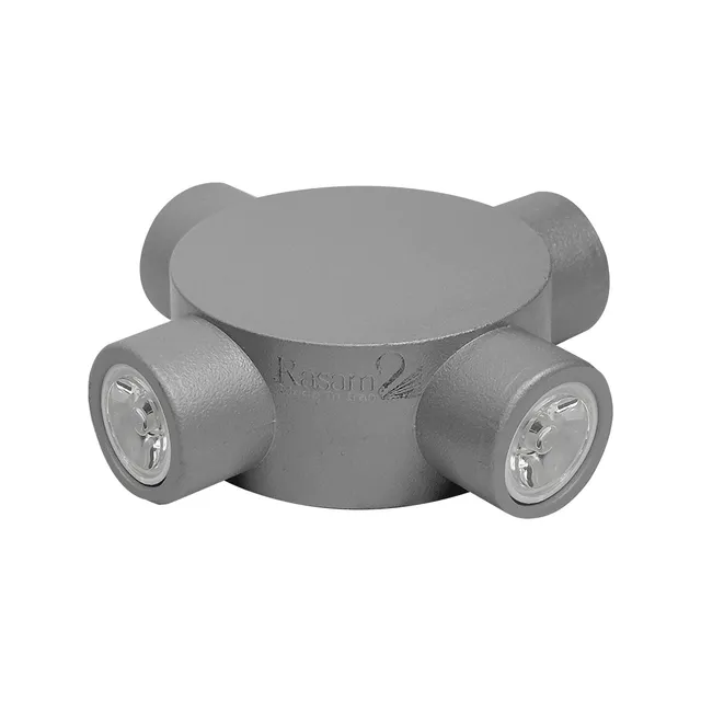 نمای 4 دکوراتیو گرد لوله کوتاه لنز تخت چهار طرفه (RL204-4)