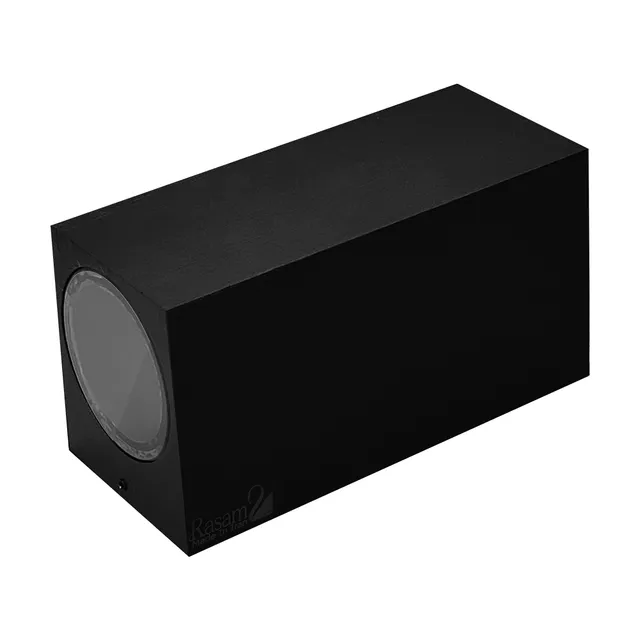 نمای 4 دکوراتیو مربع دو طرفه لامپ خور(RL208-2 SQ)