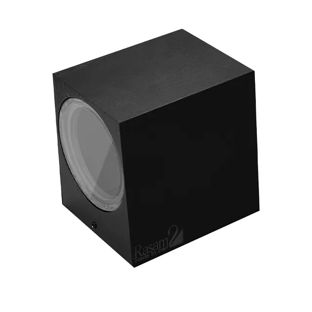 نمای 4 دکوراتیو مربع یک طرفه لامپ خور (RL208-1 SQ)