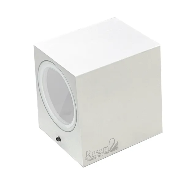 نمای 5 دکوراتیو مربع یک طرفه لامپ خور (RL208-1 SQ)