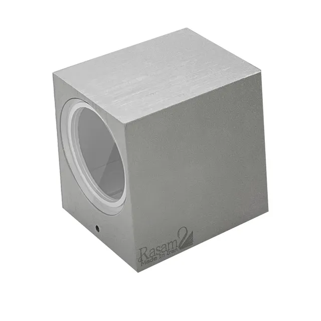 نمای 6 دکوراتیو مربع یک طرفه لامپ خور (RL208-1 SQ)