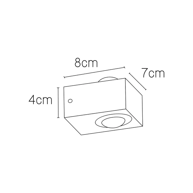 نمای 7 دکوراتیو لنز دار دو طرفه (RL207-2) IP65