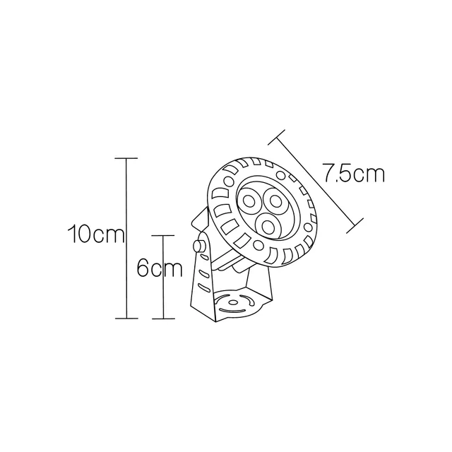 نمای 4 چراغ چمنی 3 وات رسام (RL631) IP66