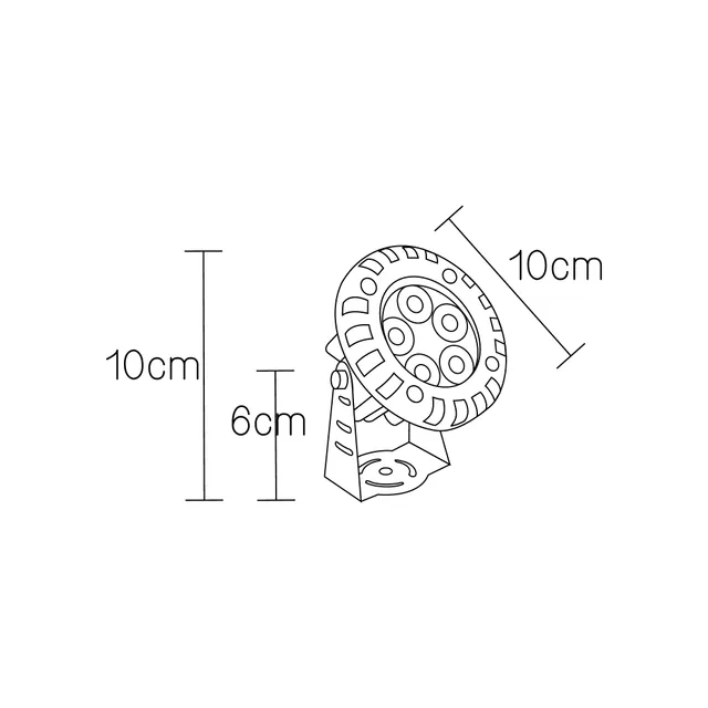 نمای 4 چراغ چمنی 5 وات رسام (RL651) IP66