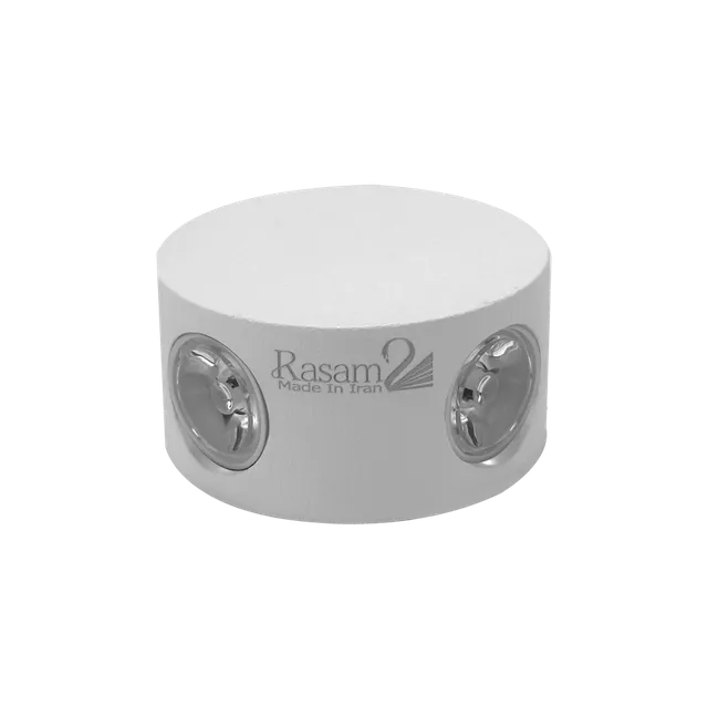 نمای 3 دکوراتیو گرد چهارطرفه لنز تخت (RL205-4)