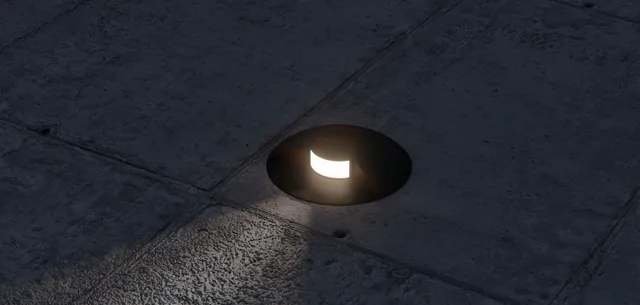 نمای 2 چراغ دفنی فرودگاهی 3 وات یک جهته برند رسام(RL103 DR_1)