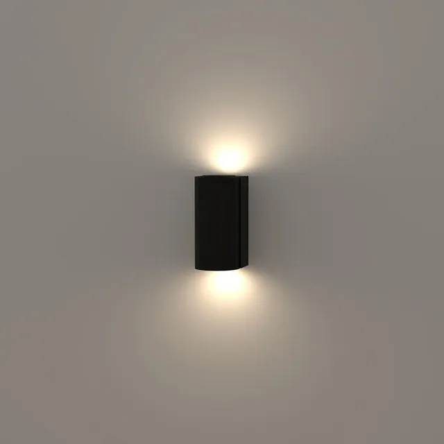 نمای 3 دکوراتیو منحنی دو طرفه لامپ خور(RL208-2CR)
